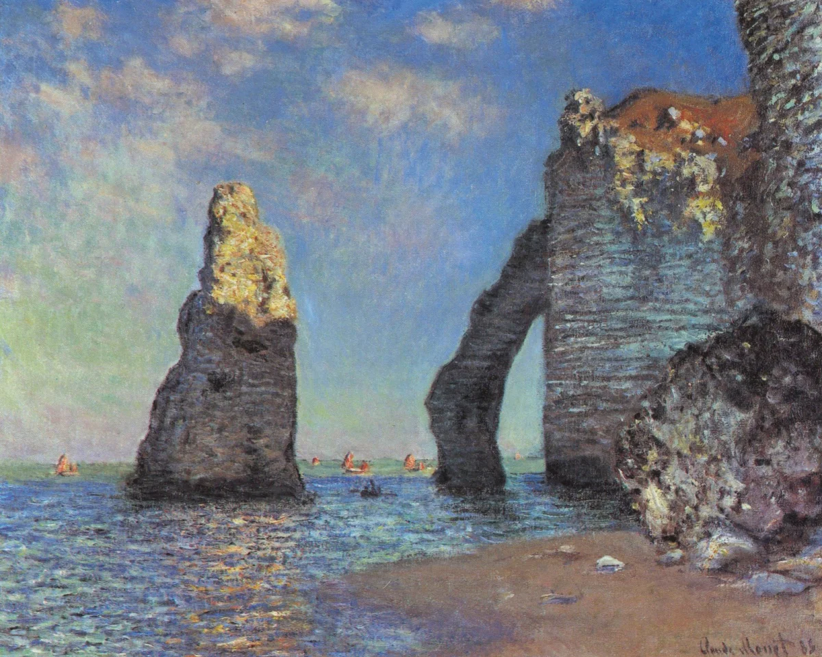 Buy Claude Monet The Cliffs at Étretat Oil Painting - Hand Painted Reproduction
