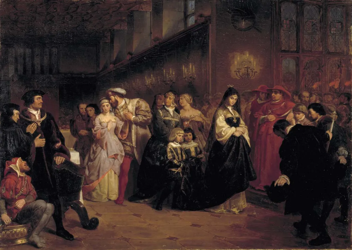 Buy Emanuel Gottlieb Leutze The Courtship of Anne Boleyn Oil Painting - Hand Painted Reproduction