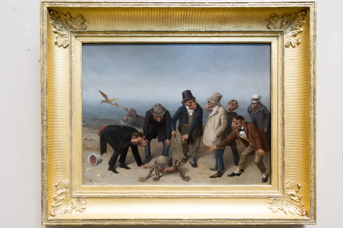 Buy William Holbrook Beard The Discovery of Adam Oil Painting - Hand Painted Reproduction