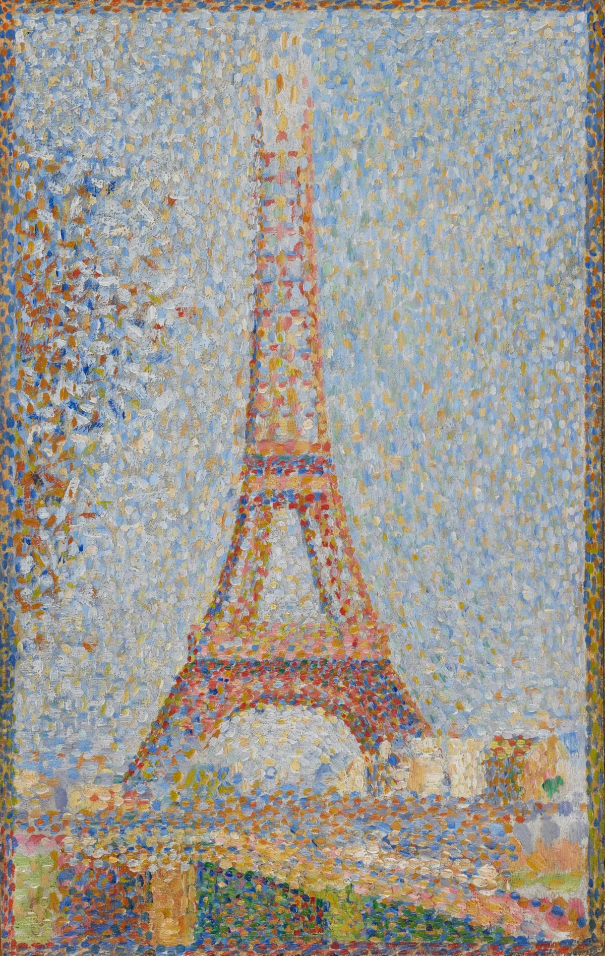 Buy Georges Seurat The Eiffel Tower Oil Painting - Hand Painted Reproduction
