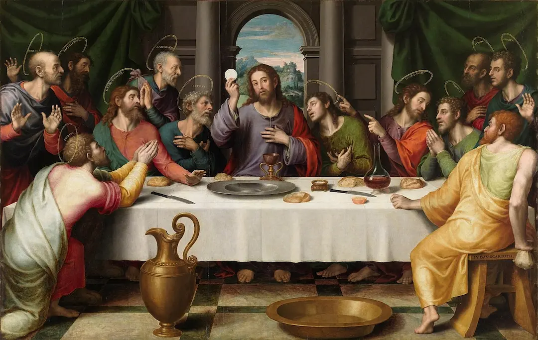 Buy Vicente Juan Juan de Juanes / Masip (Macip) The Last Supper (2) 1560s Oil Painting - Hand Painted Reproduction