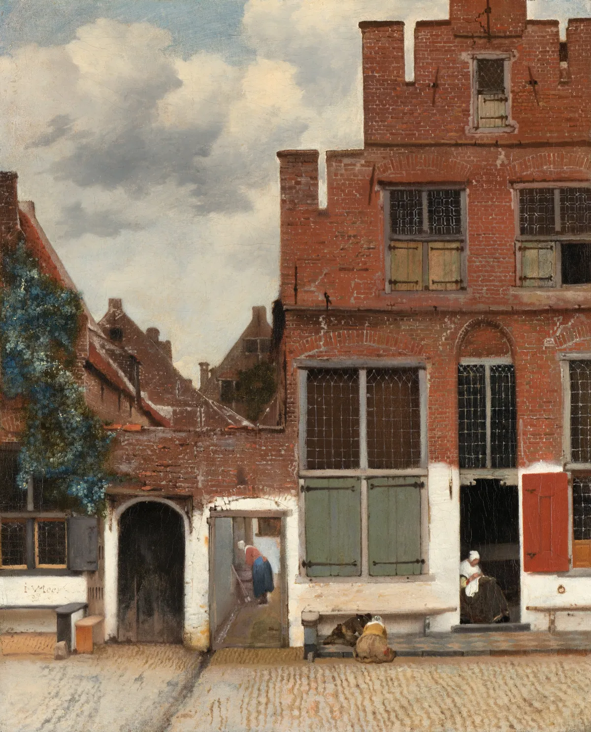 Buy Jan Vermeer Van Delft The Little Street Oil Painting - Hand Painted Reproduction