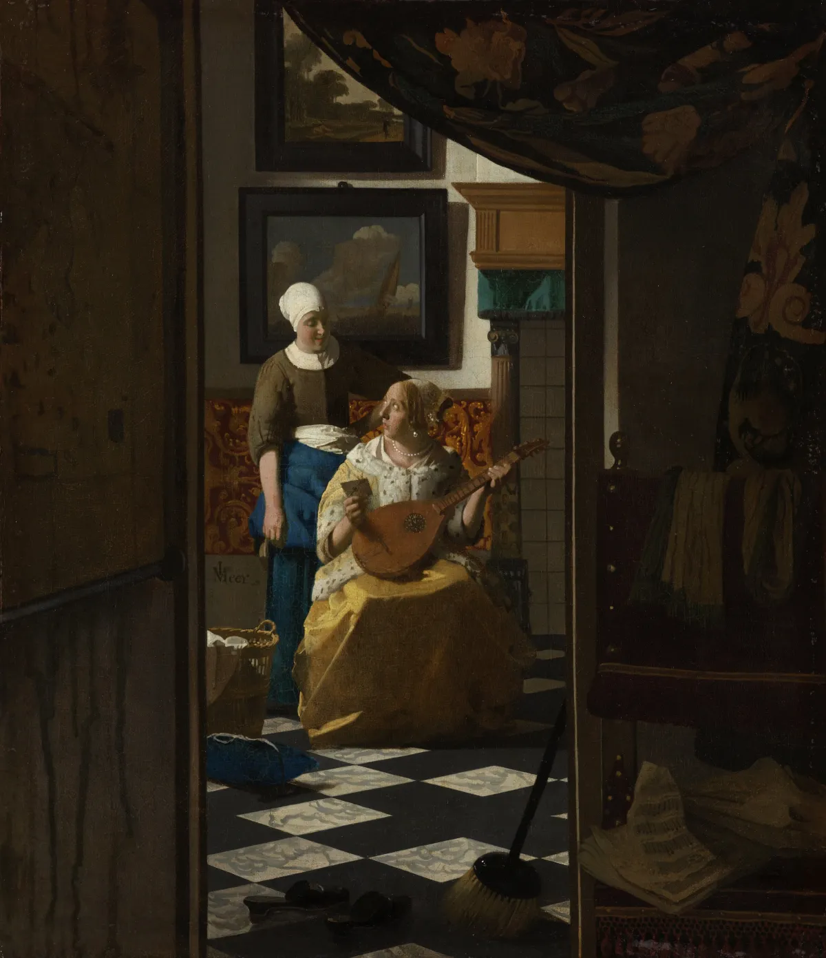 Buy Jan Vermeer Van Delft The Love Letter Oil Painting - Hand Painted Reproduction