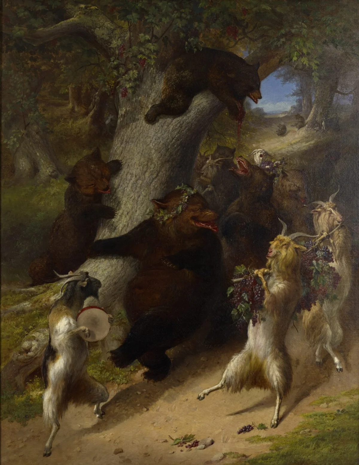 Buy William Holbrook Beard The March of Silenus Oil Painting - Hand Painted Reproduction
