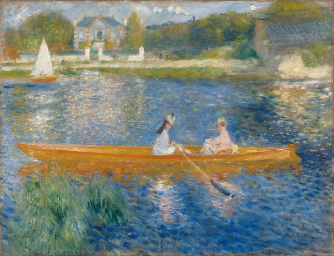 Buy Pierre Auguste Renoir The Seine At Asnieres Aka The Skiff Oil Painting - Hand Painted Reproduction