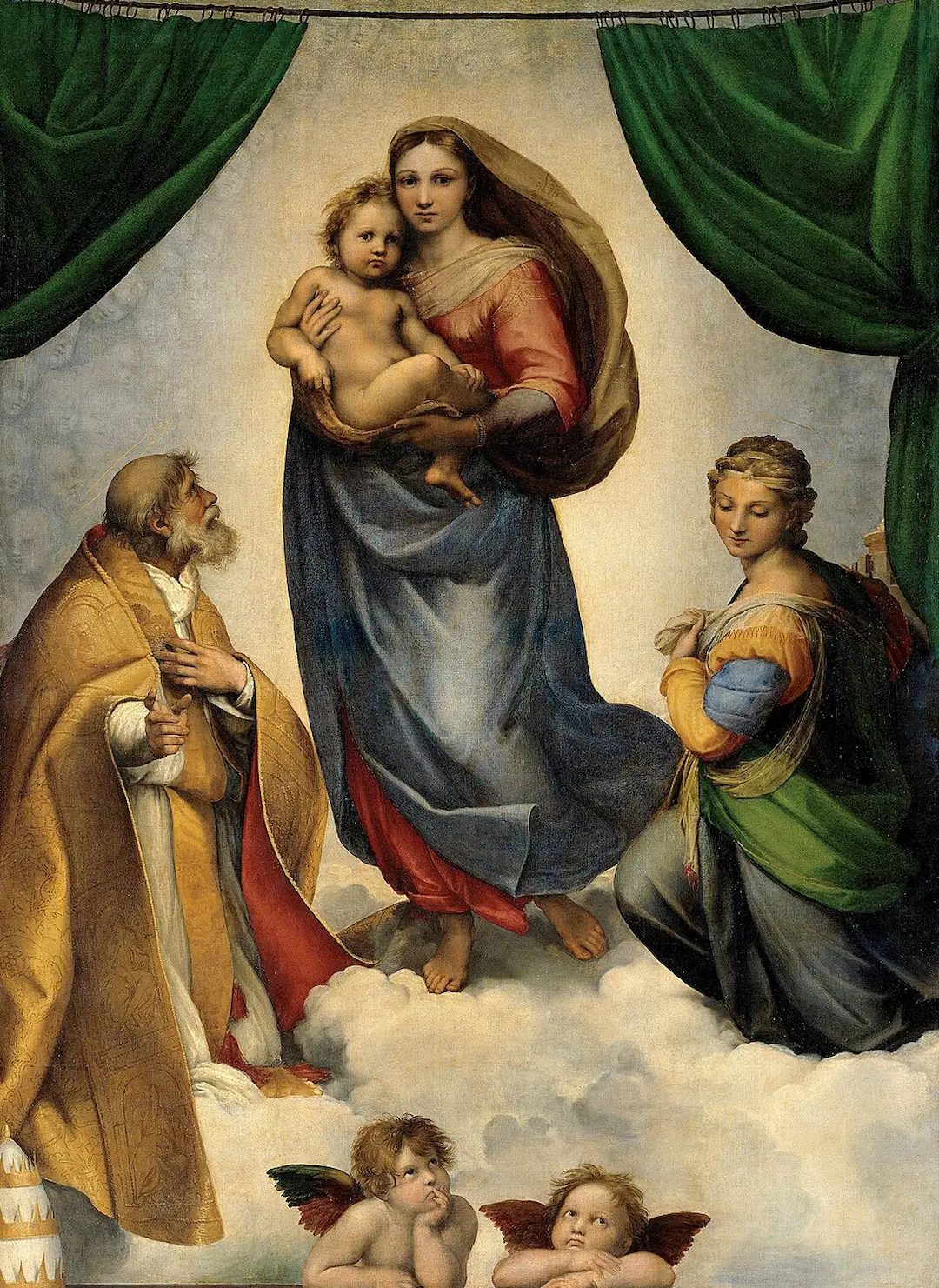 Buy Raffaello Sanzio The Sistine Madonna Oil Painting - Hand Painted Reproduction