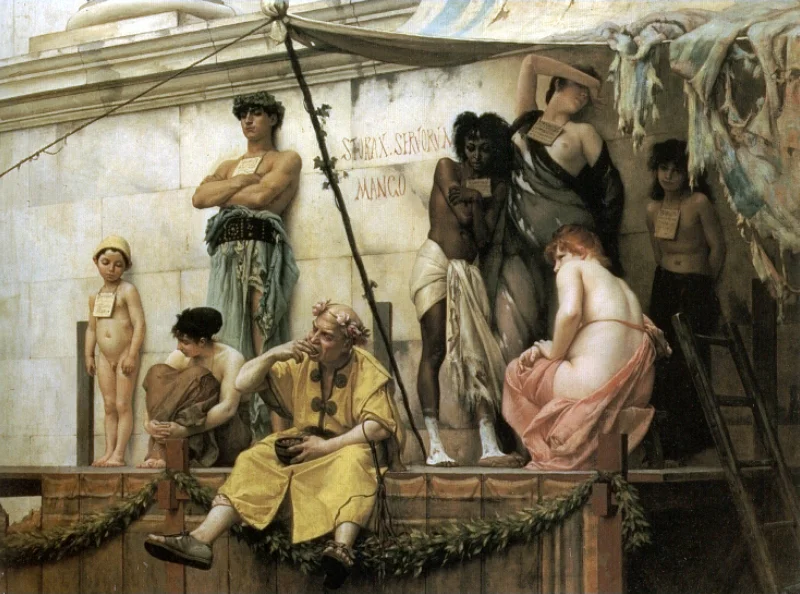 Buy Jean-Léon Gérôme The Slave Market Oil Painting - Hand Painted Reproduction