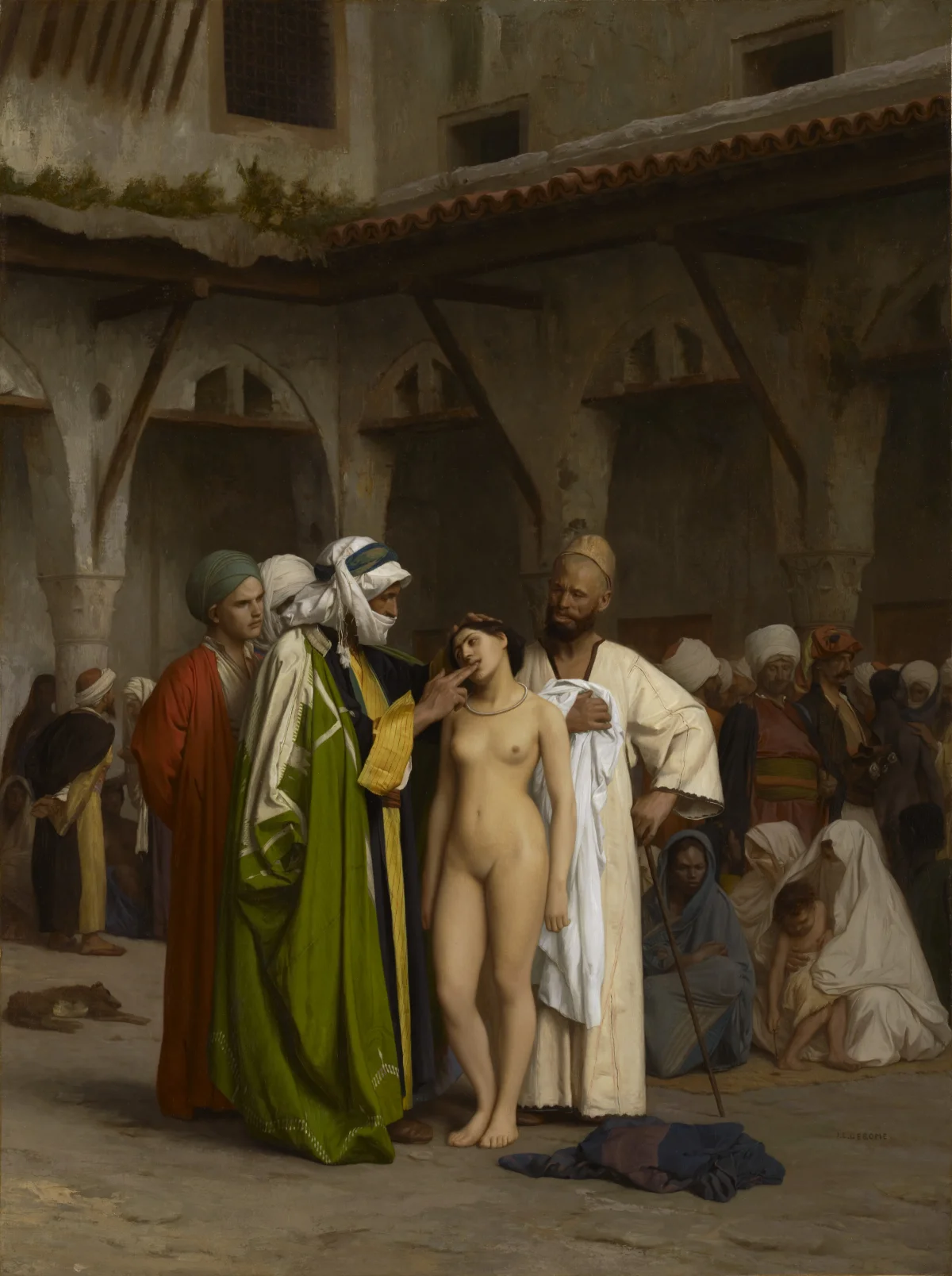 Buy Jean-Léon Gérôme The Slave Market Oil Painting - Hand Painted Reproduction
