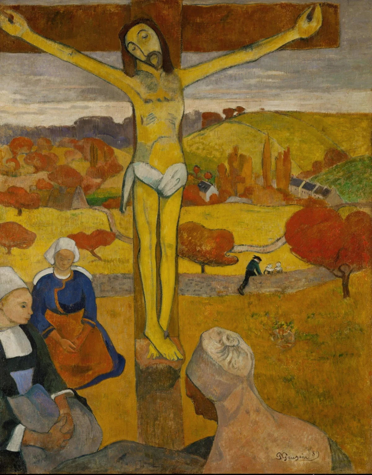 Buy Paul Gauguin The Yellow Christ Oil Painting - Hand Painted Reproduction