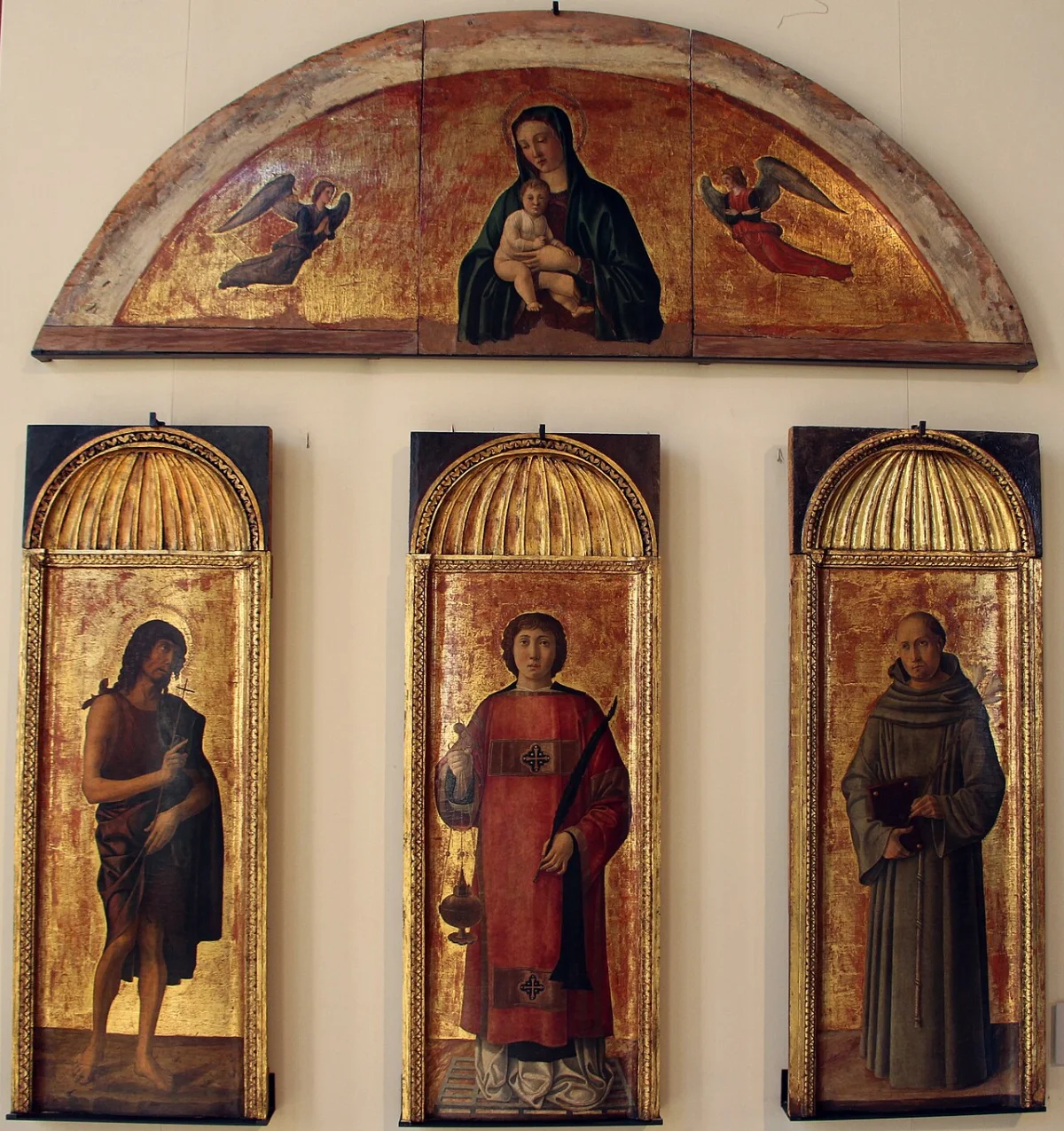 Buy Jacopo Bellini Triptych of Saint Lawrence Oil Painting - Hand Painted Reproduction