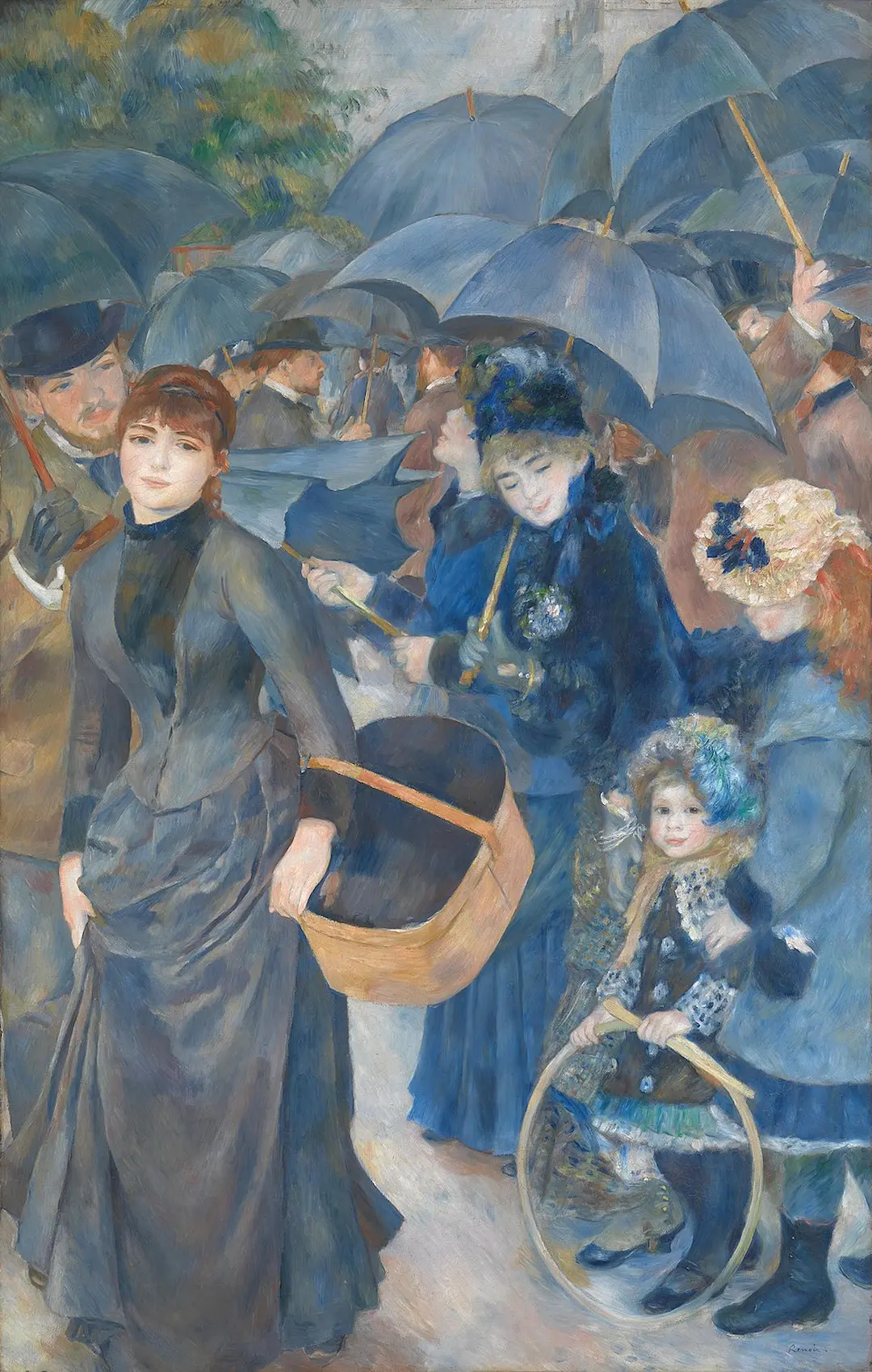 Buy Pierre Auguste Renoir Umbrellas Oil Painting - Hand Painted Reproduction
