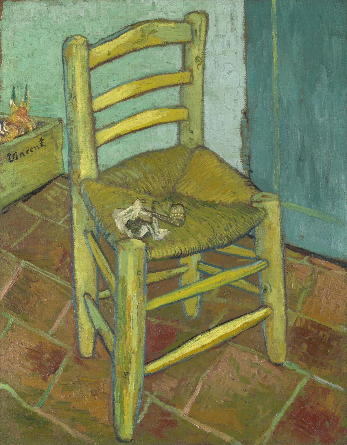 Buy Vincent Van Gogh Van Gogh's Chair Oil Painting - Hand Painted Reproduction