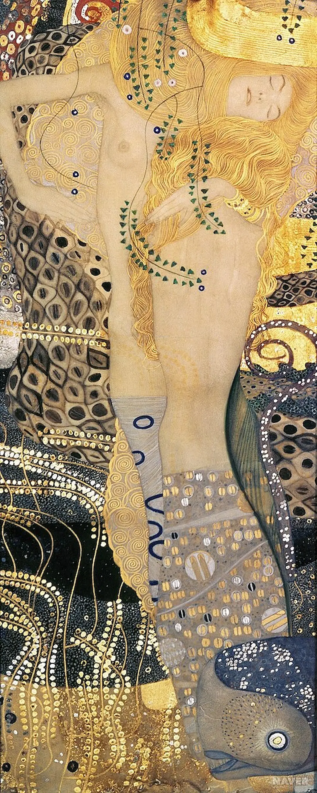 Buy Gustav Klimt Water Serpents I Oil Painting - Hand Painted Reproduction