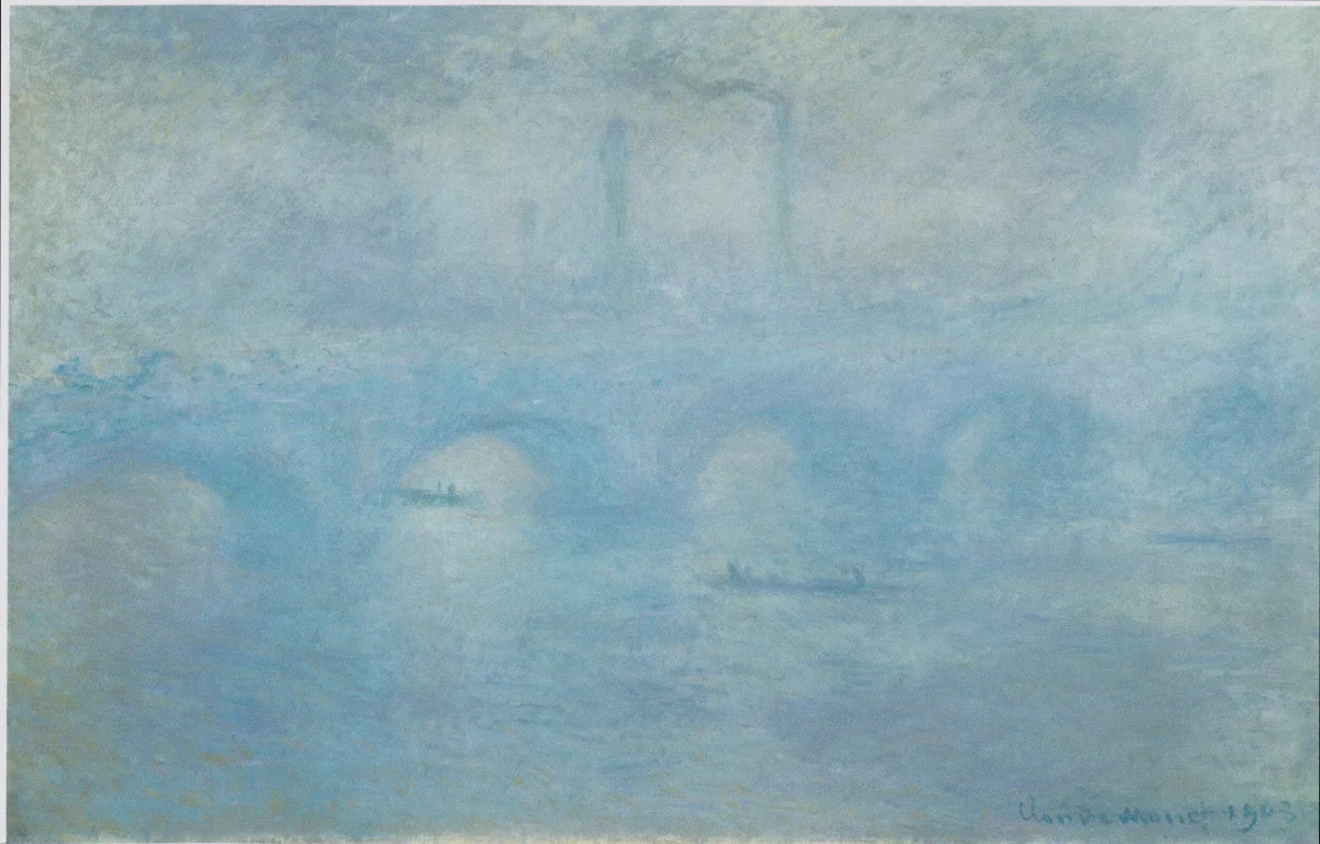 Buy Claude Monet Waterloo Bridge. Effect of Fog Oil Painting - Hand Painted Reproduction