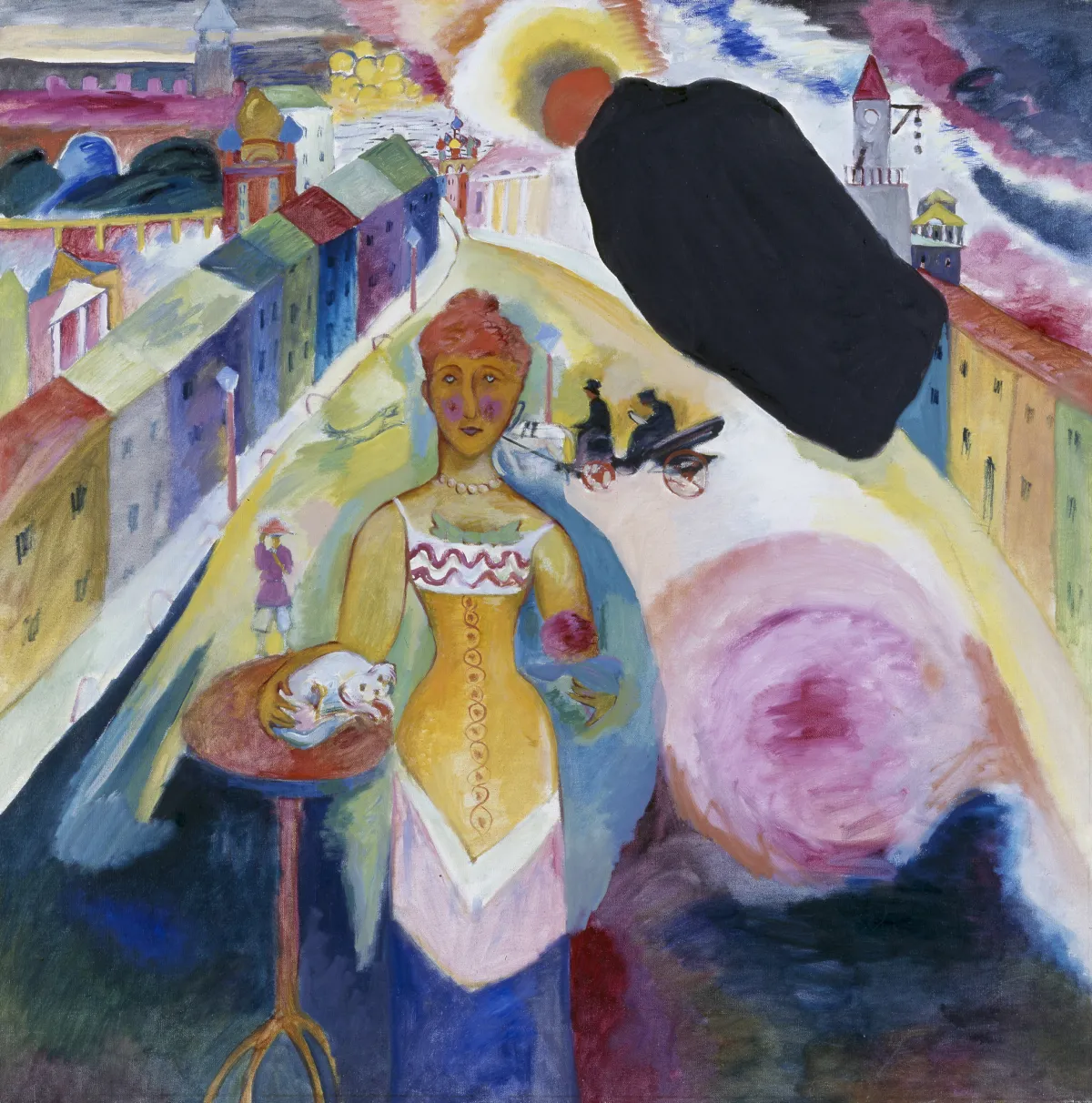 Buy Wassily Kandinsky Woman in Moscow Oil Painting - Hand Painted Reproduction