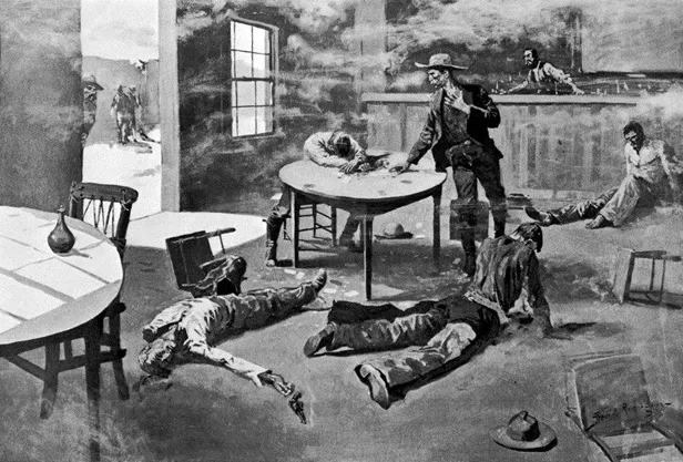 Buy Frederic Remington A Misdeal Oil Painting - Hand Painted Reproduction