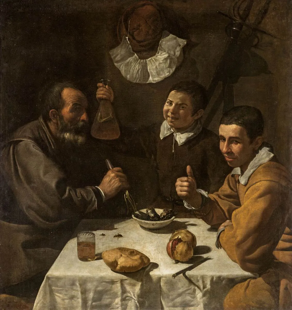Buy Diego Rodriguez de Silva y Velazquez Breakfast Oil Painting - Hand Painted Reproduction