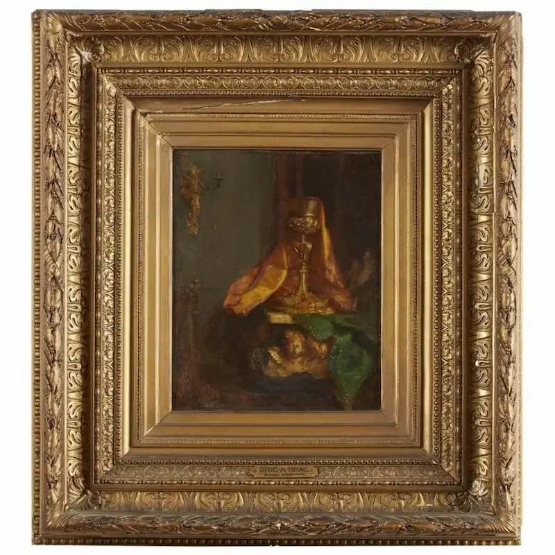 Buy Blaise Alexandre Desgoffe BRIC-À-BRAC Oil Painting - Hand Painted Reproduction