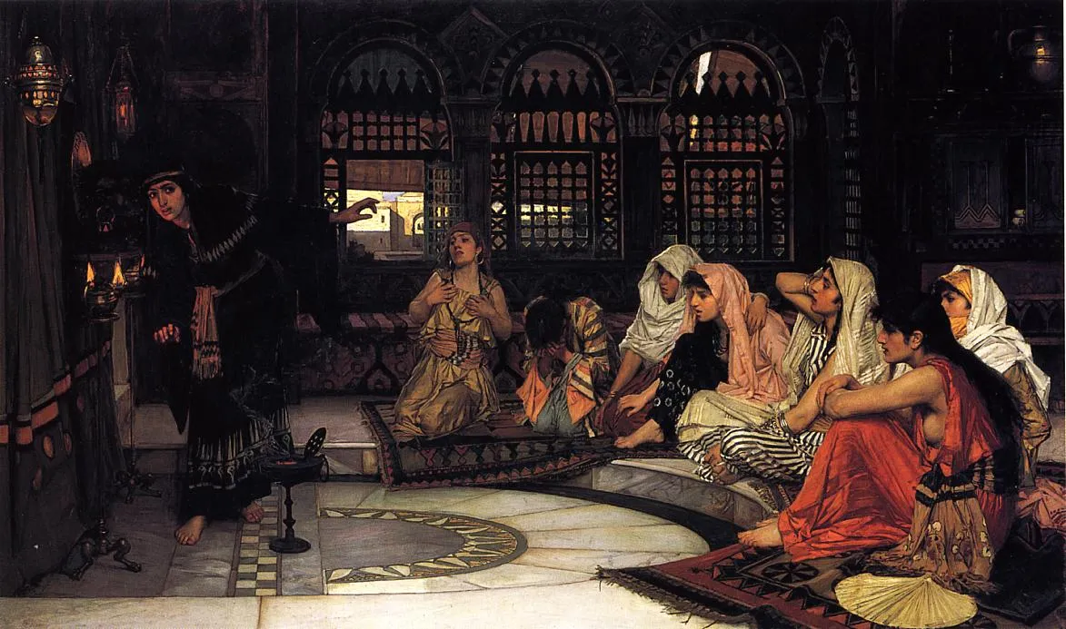 Buy John William Waterhouse Consulting the Oracle Oil Painting - Hand Painted Reproduction