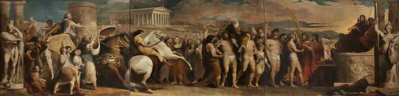Buy James Barry Crowning the Victors at Olympia Oil Painting - Hand Painted Reproduction
