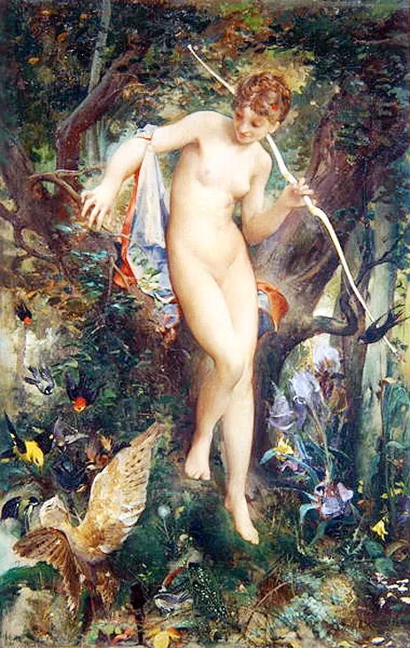 Buy Luc-Olivier Merson Diane Oil Painting - Hand Painted Reproduction