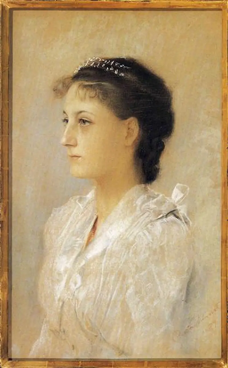 Buy Gustav Klimt Emilie Flöge, Aged 17 Oil Painting - Hand Painted Reproduction