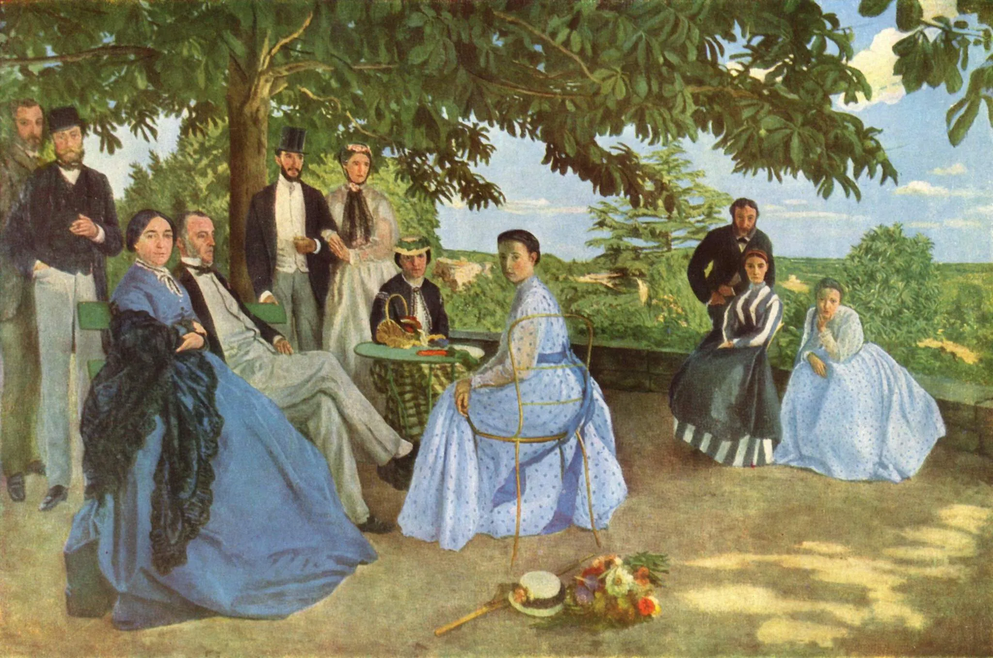 Buy Frederic Bazille Family Reunion Oil Painting - Hand Painted Reproduction