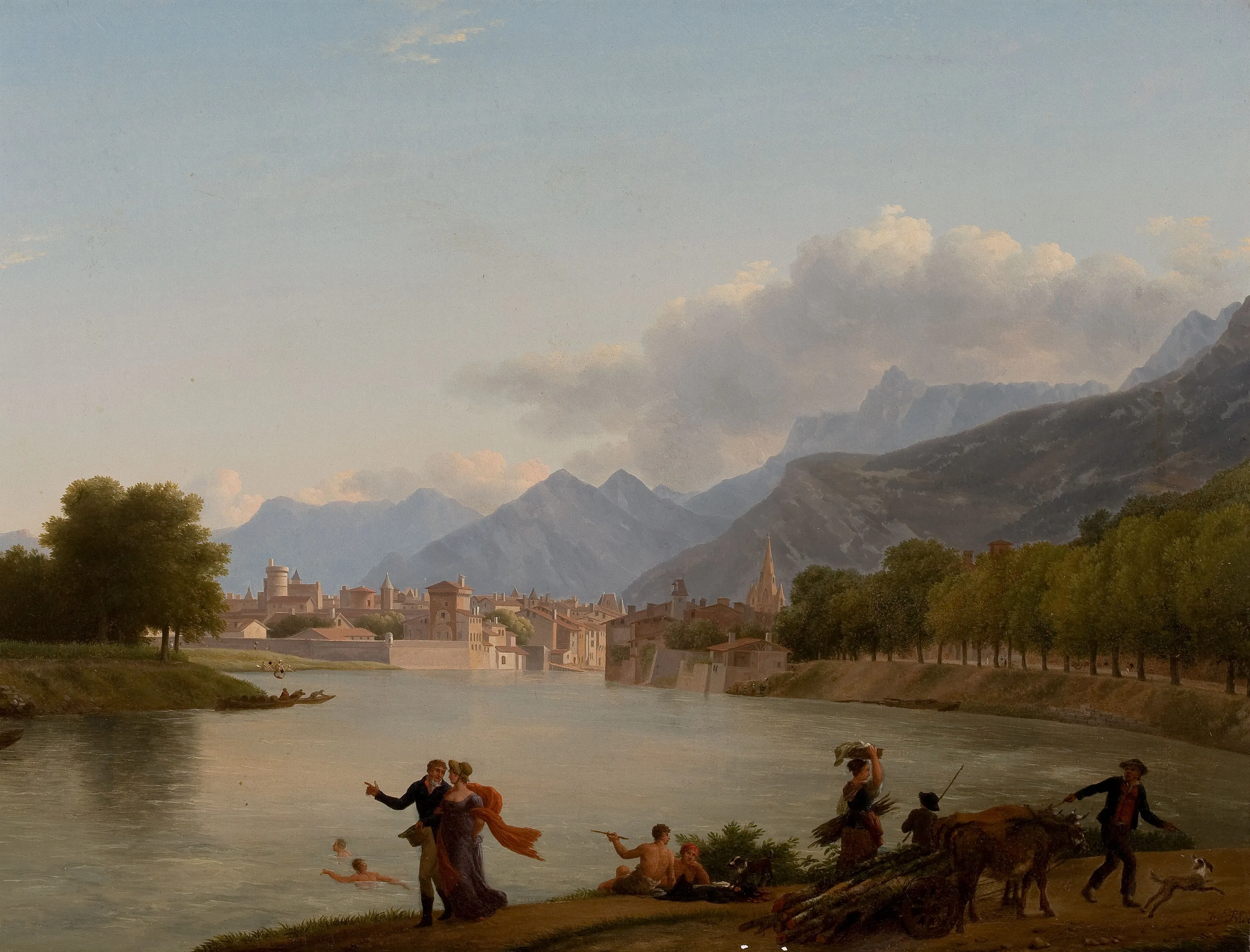 Buy Jean-Joseph-Xavier Bidauld Grenoble Oil Painting - Hand Painted Reproduction