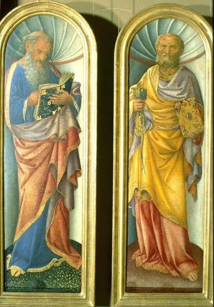 Buy Jacopo Bellini John the Evangelist, the Apostle Peter Oil Painting - Hand Painted Reproduction