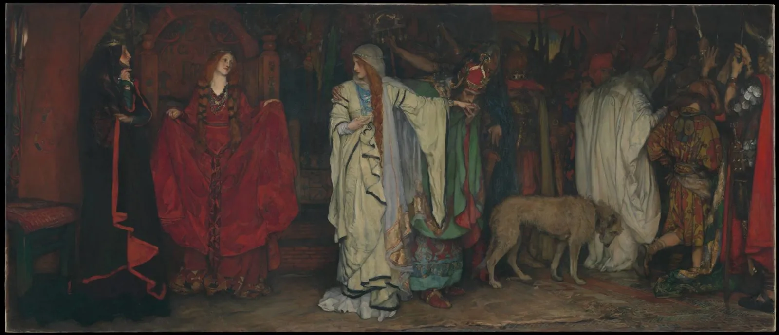 Buy Edwin Austin Abbey King Lear: Cordelia's Farewell Oil Painting - Hand Painted Reproduction
