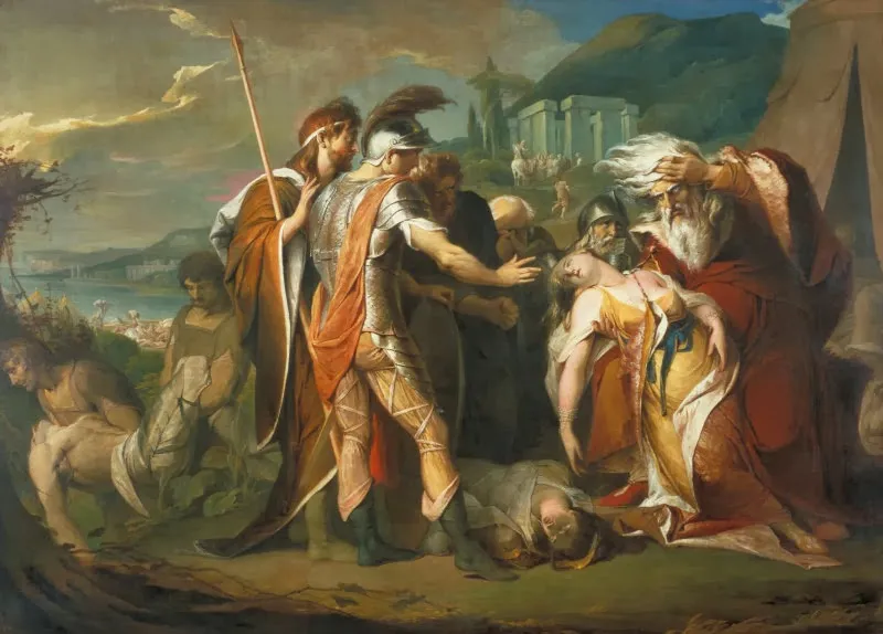 Buy James Barry King Lear Weeping over the Dead Body of Cordelia Oil Painting - Hand Painted Reproduction