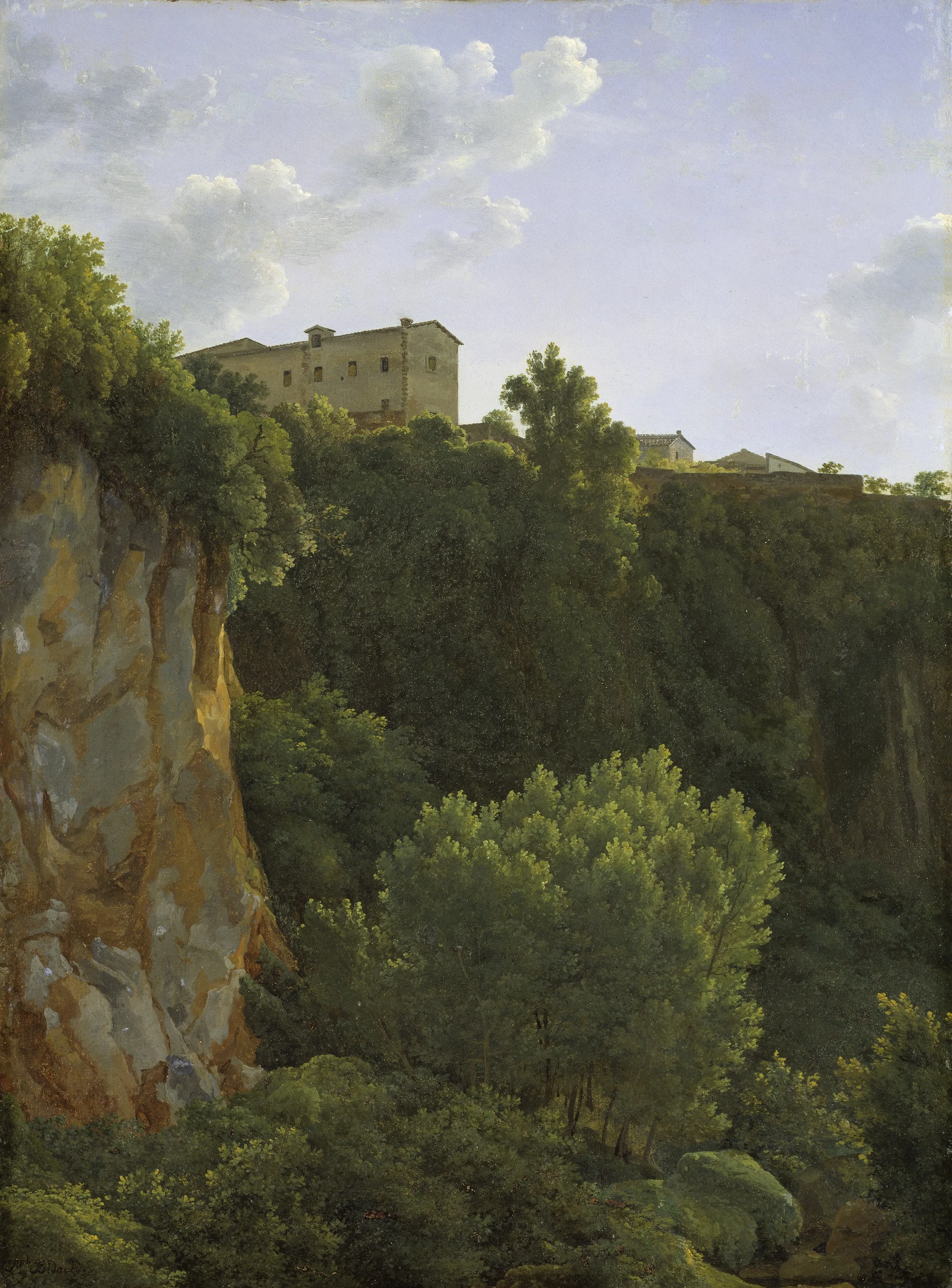 Buy Jean-Joseph-Xavier Bidauld Klippa Vid Cività Castellana Oil Painting - Hand Painted Reproduction