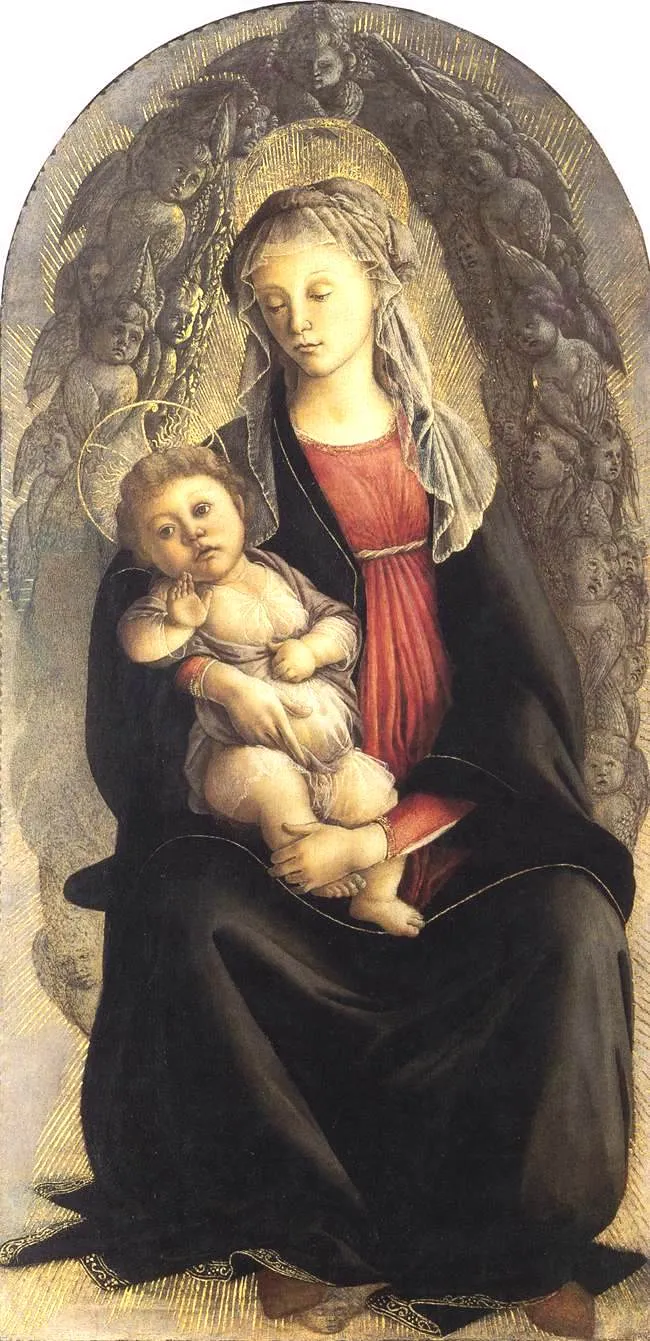 Buy Alessandro Filipepi (Sandro Botticelli) Madonna in Glory with Seraphim Oil Painting - Hand Painted Reproduction