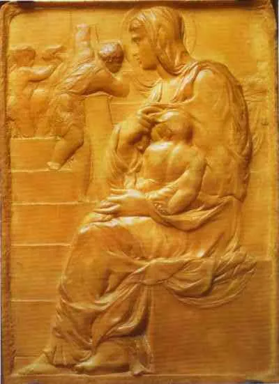 Buy Michelangelo Buonarroti Madonna of the Stairs Oil Painting - Hand Painted Reproduction