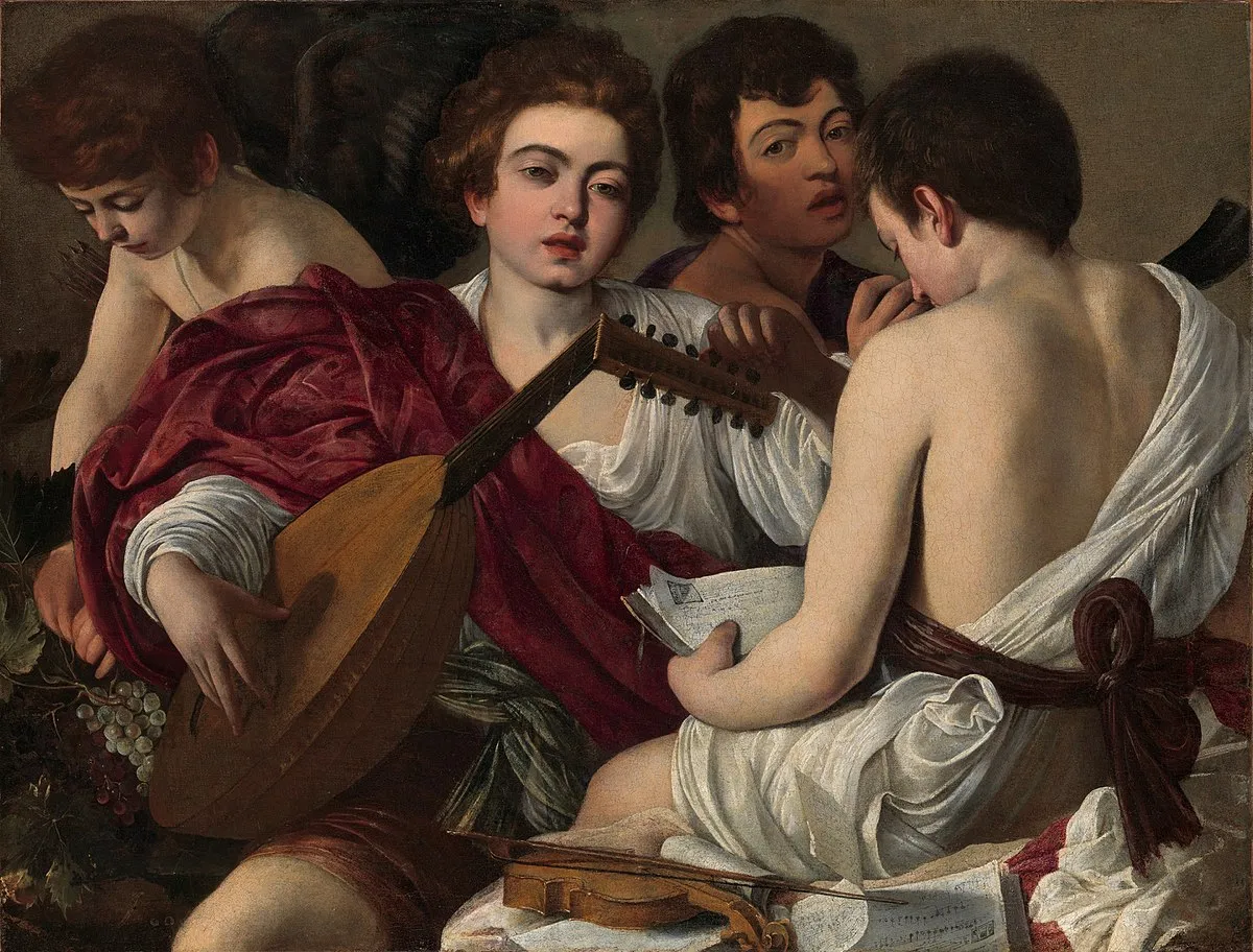 Buy Caravaggio  Musicians Oil Painting - Hand Painted Reproduction