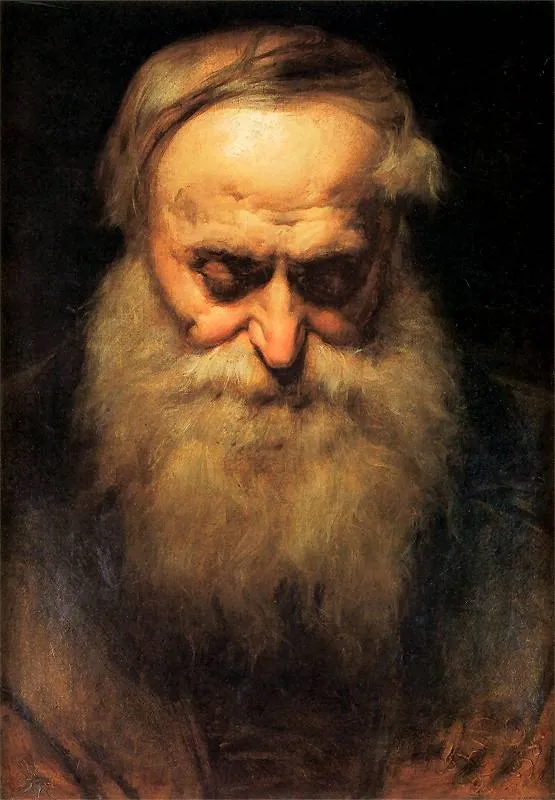 Buy Jan Matejko Old man's head Oil Painting - Hand Painted Reproduction