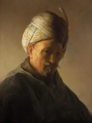 Buy Rembrandt Van Rijn Old man with turban Oil Painting - Hand Painted Reproduction