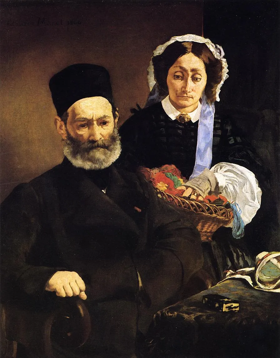 Buy Edouard Manet Portrait of Monsieur and Madame Auguste Manet Oil Painting - Hand Painted Reproduction