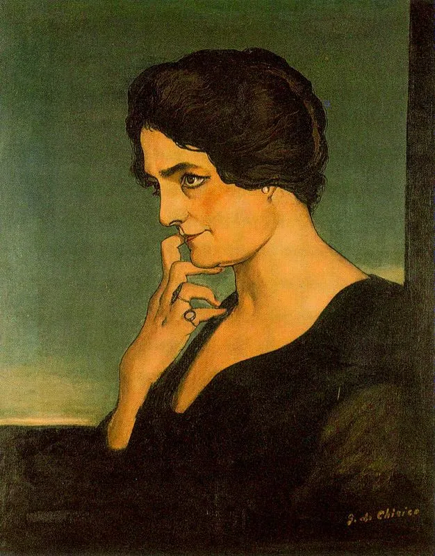 Buy Giorgio de Chirico Portrait of senora Gartzen Oil Painting - Hand Painted Reproduction