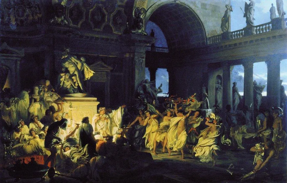 Buy Henryk Siemiradzki Roman Orgy in the Time of Caesars Oil Painting - Hand Painted Reproduction