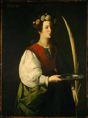 Buy Francisco de Zurbaran Saint Lucy Oil Painting - Hand Painted Reproduction