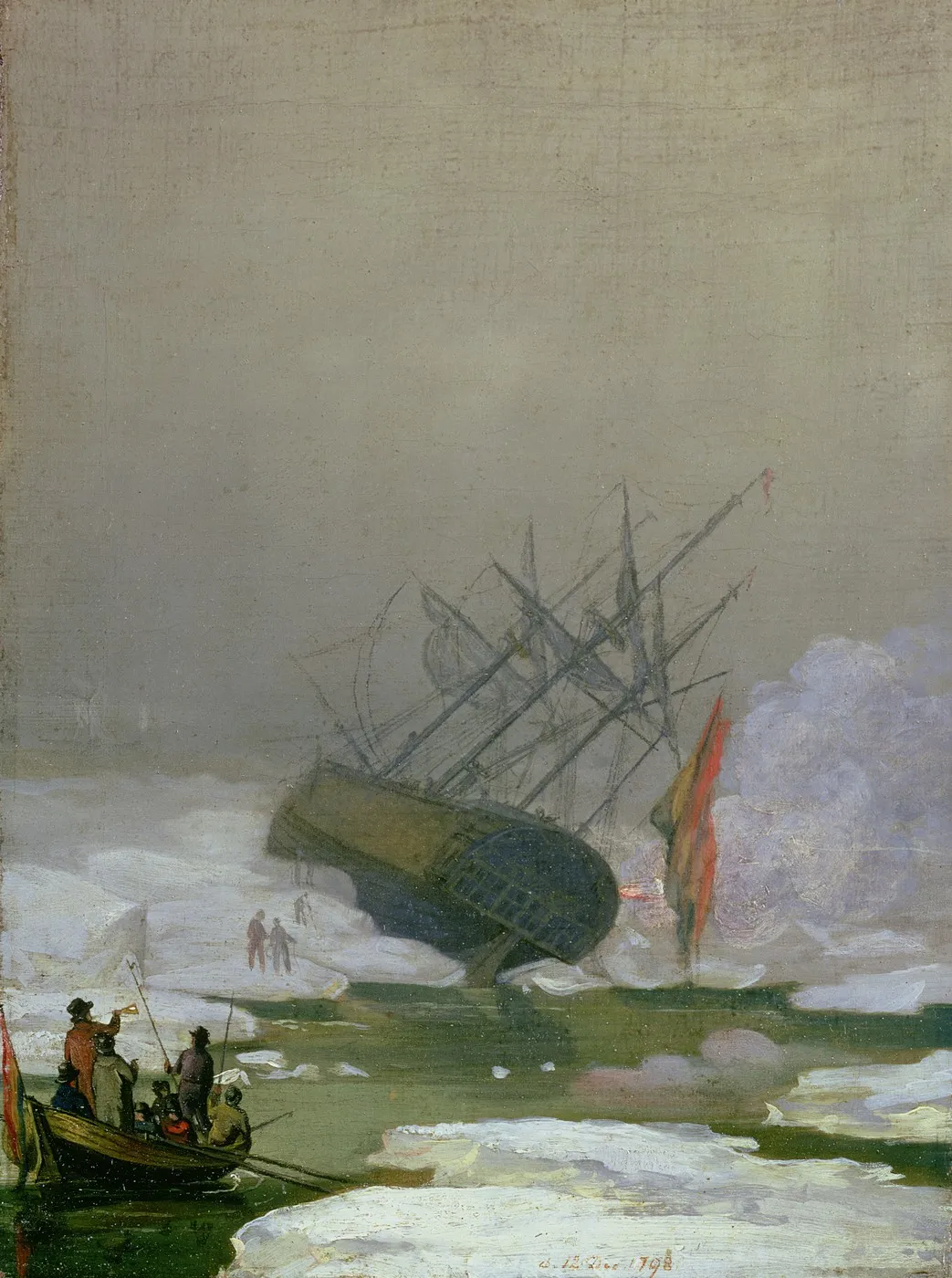 Buy Caspar David Friedrich Ship in the Arctic Ocean Oil Painting - Hand Painted Reproduction