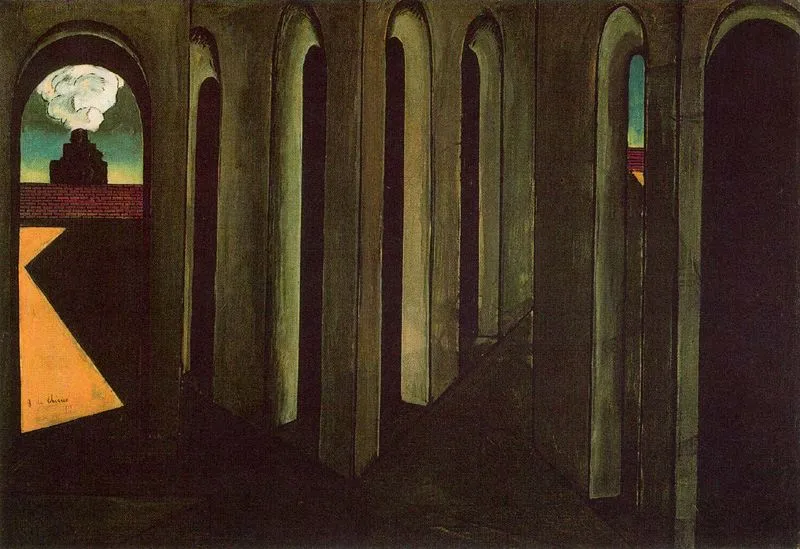 Buy Giorgio de Chirico The anxious journey Oil Painting - Hand Painted Reproduction