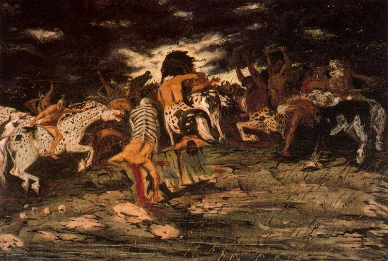 Buy Giorgio de Chirico The battle of Lapiths and Centaurs Oil Painting - Hand Painted Reproduction