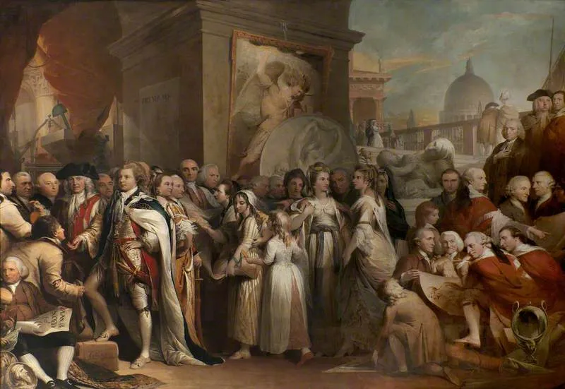 Buy James Barry The Distribution of Premiums in the Society of Arts Oil Painting - Hand Painted Reproduction