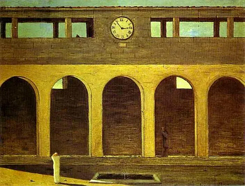 Buy Giorgio de Chirico The Enigma of the Hour Oil Painting - Hand Painted Reproduction