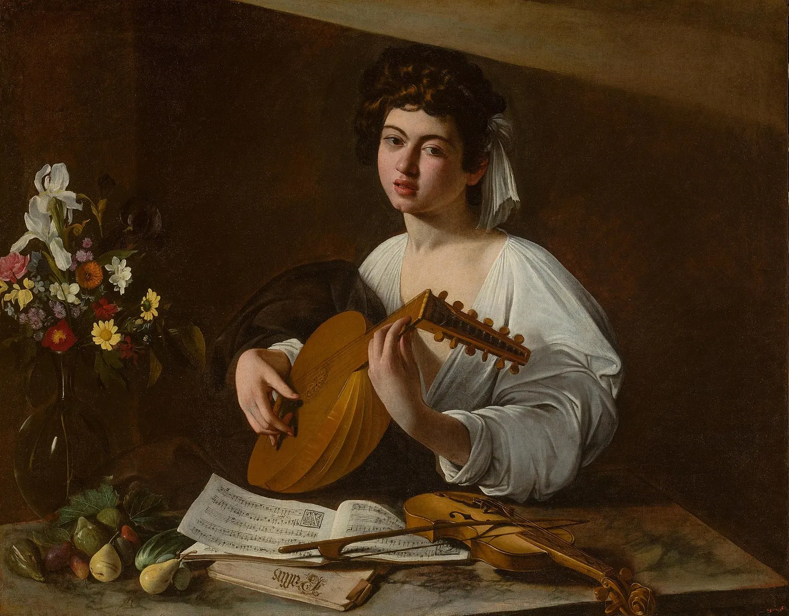 Buy Caravaggio  The Lute Player Oil Painting - Hand Painted Reproduction