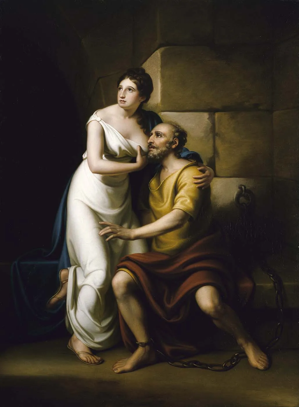 Buy Rembrandt Peale The Roman Daughter Oil Painting - Hand Painted Reproduction