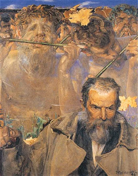 Buy Jacek Malczewski The story of a song Oil Painting - Hand Painted Reproduction