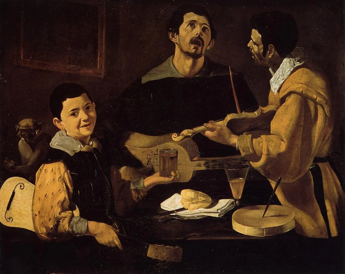 Buy Diego Rodriguez de Silva y Velazquez Three Musicians Oil Painting - Hand Painted Reproduction